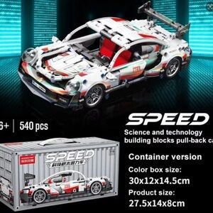 Speedo Racing Car Building Set - Red, White, Gray